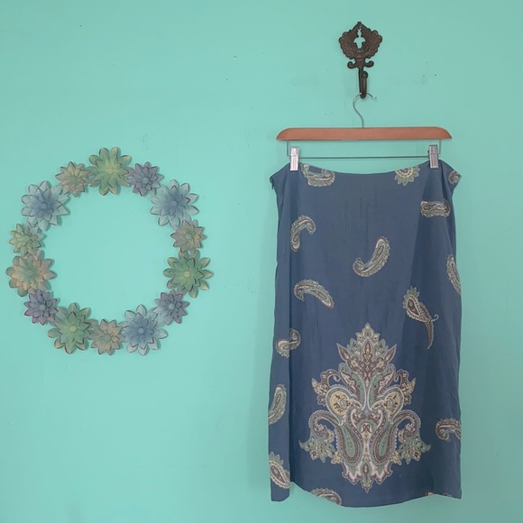 Old Navy-paisley pattern skirt - Picture 1 of 5